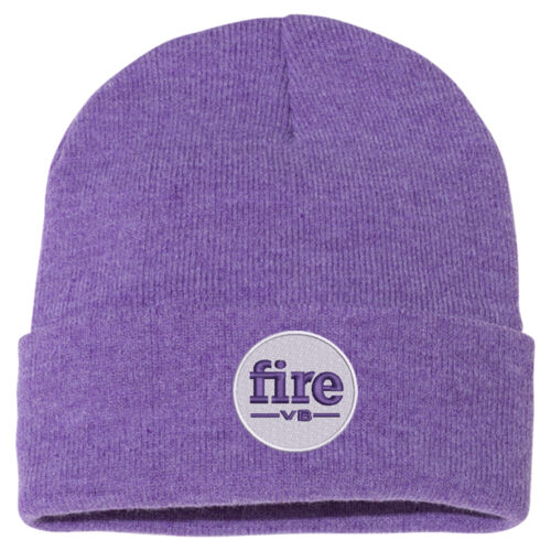 FW Fire Logoed - 12 Inch Knit Beanie Thumbnail