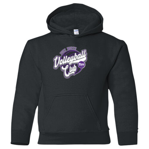 ROUND FW VOLLEYBALL CLUB #3 - Heavy Blend Youth Hooded Sweatshirt Thumbnail