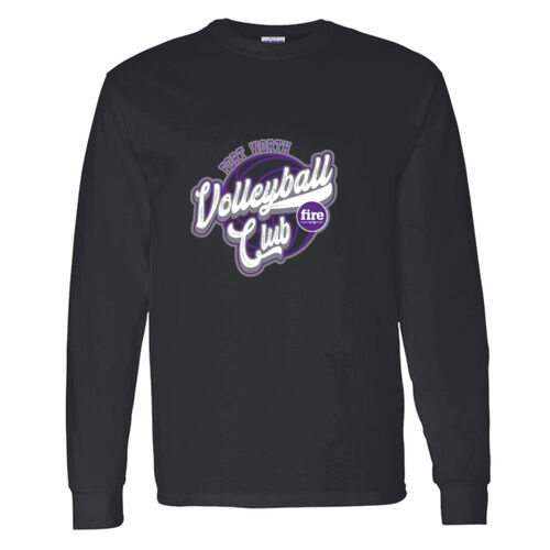 ROUND FW VOLLEYBALL CLUB #3 - Heavy Cotton Long Sleeve T-Shirt  Thumbnail