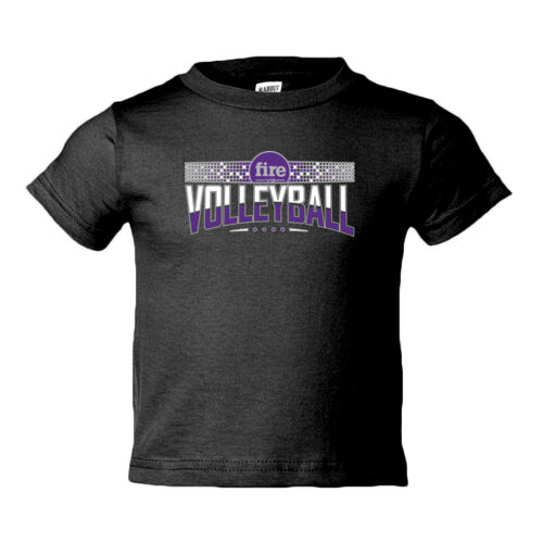 FW VOLLEYBALL ARCHED #9 - Toddler Cotton Jersey Tee Thumbnail