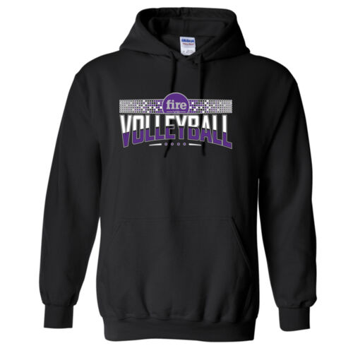 FW VOLLEYBALL ARCHED #9 - Heavy Blend Hooded Sweatshirt  Thumbnail