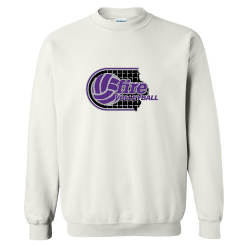 FW VOLLEYBALL ERODED NET #8 - 18000 Heavy Blend Crewneck Sweatshirt Thumbnail