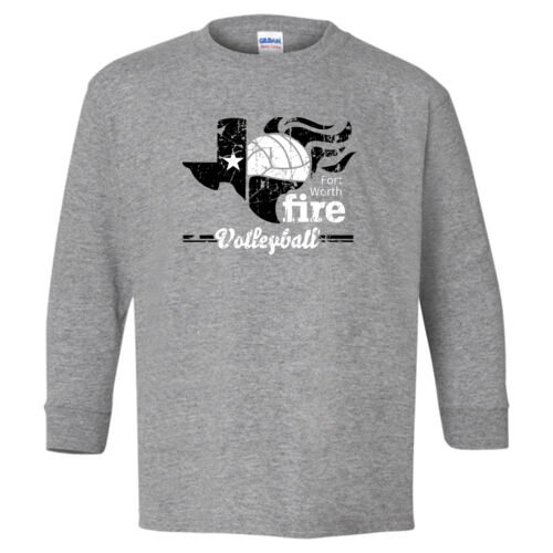 TEXAS FLAME - Heavy Cotton Youth Long Sleeve T-Shirt Thumbnail
