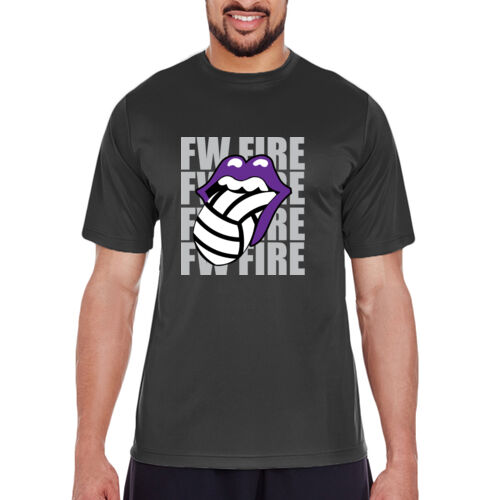 FW FIRE LIPS - TT11 - 100% Polyester Moisture Wicking UV40+ Unisex Performance T-Shirt Thumbnail