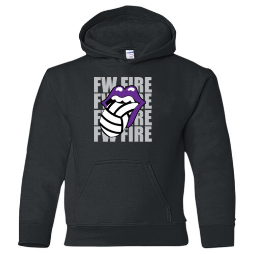 FW FIRE LIPS - Heavy Blend Youth Hooded Sweatshirt Thumbnail