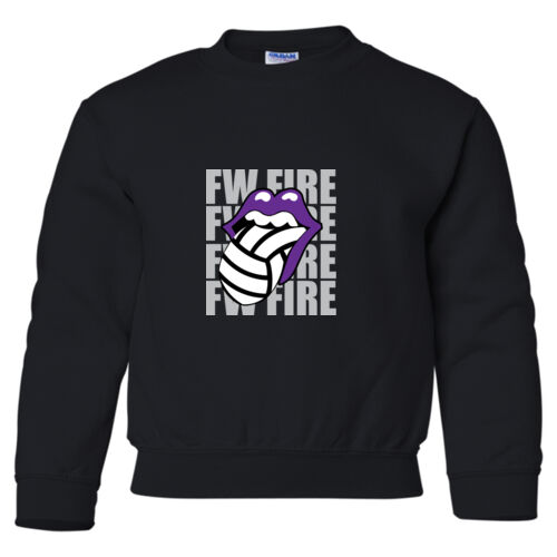 FW FIRE LIPS - Heavy Blend Youth Crewneck Sweatshirt Thumbnail
