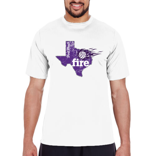 FLAME VOLLEYBALL #6 - TT11 - 100% Polyester Moisture Wicking UV40+ Unisex Performance T-Shirt Thumbnail
