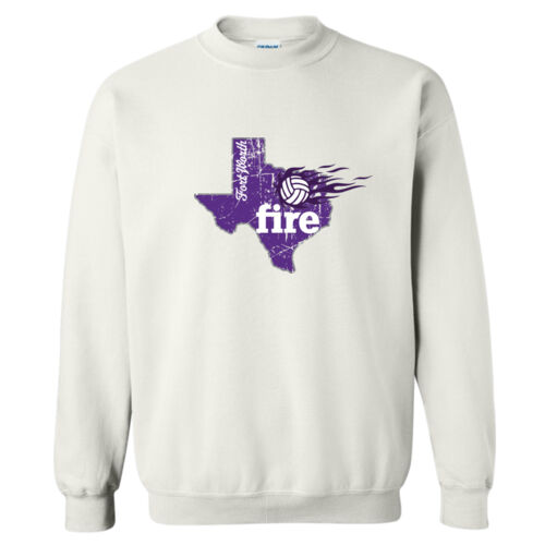 FLAME VOLLEYBALL #6 - 18000 Heavy Blend Crewneck Sweatshirt Thumbnail