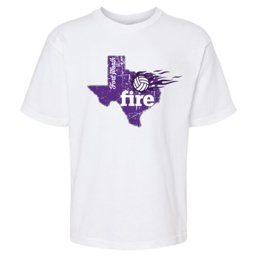 FLAME VOLLEYBALL #6 - 4850 Youth Gold Soft Touch T-Shirt Thumbnail